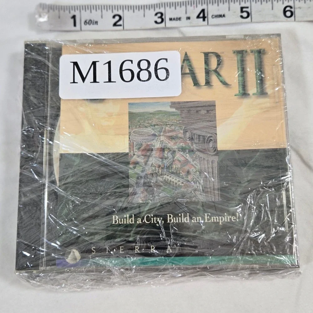 Caesar II III‎ PC Game Lot Sierra Vintage 1995 1998 Windows 95 Retro Strategy
